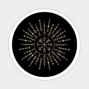 Dark Runic Symbols Magnet